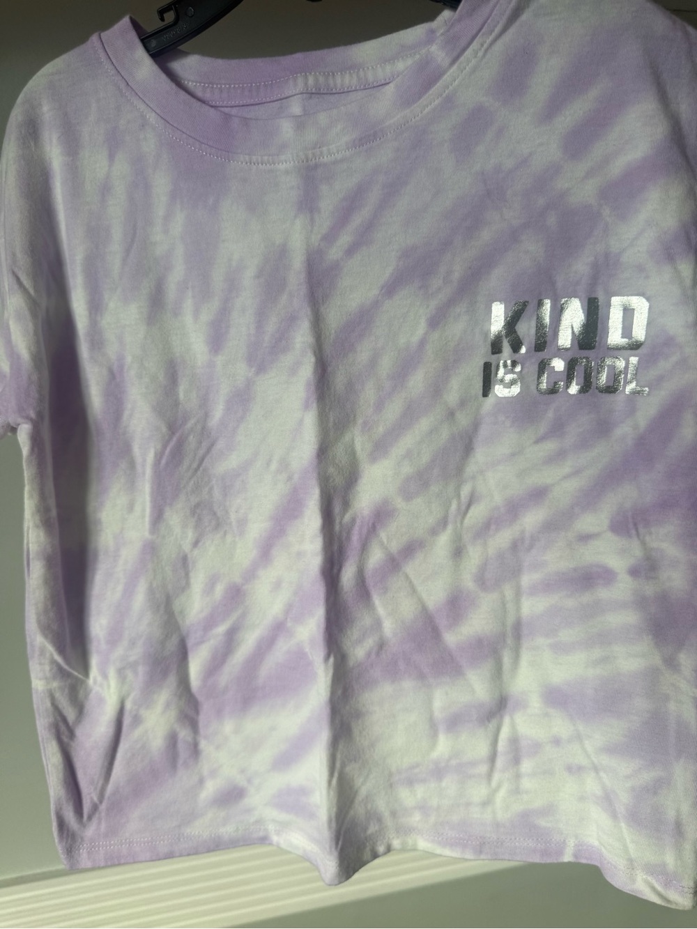 More Than Magic Lavender & White Tie-Dye 'Kind Is Cool' Tee